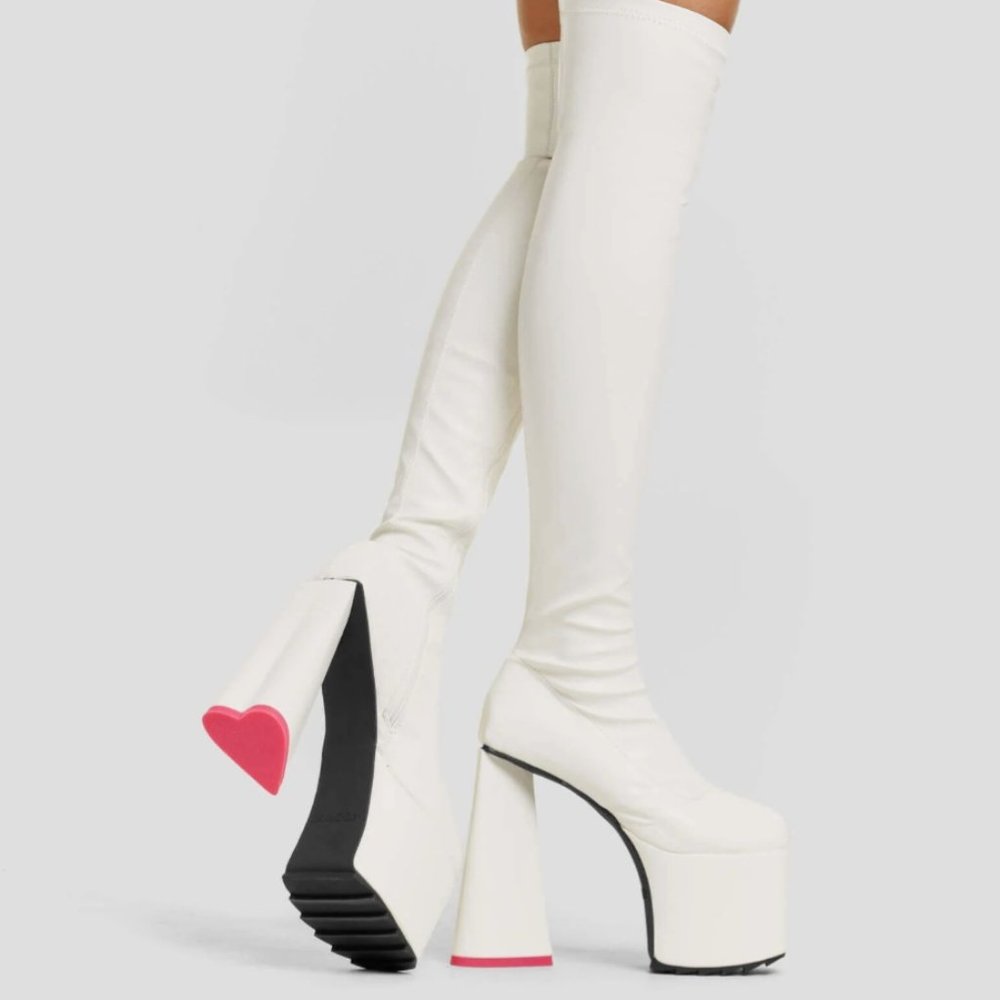 SEPARATE PLATFORM THIGH HIGH BOOTS